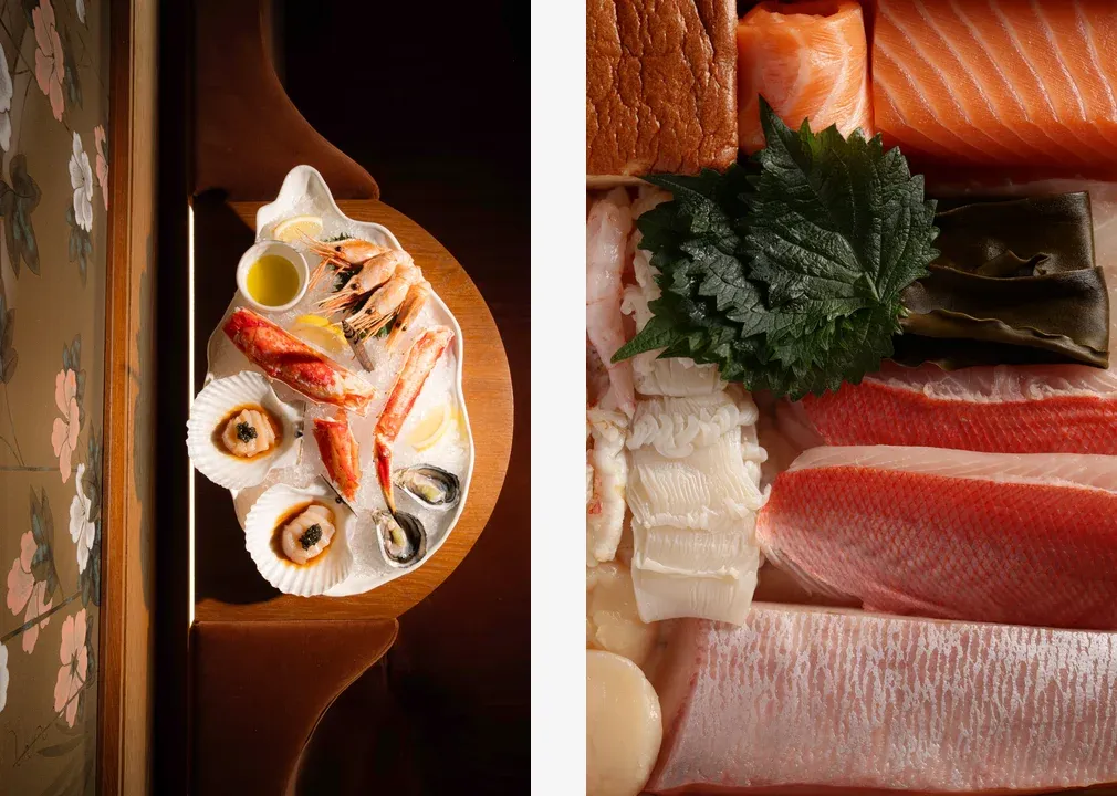 Морепродукты «Морская линия» в ресторане Kiyomi