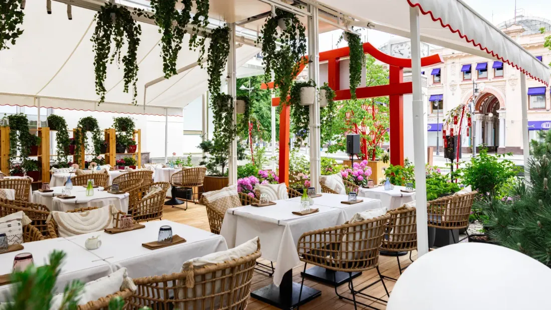 New Terrace at Fumisawa Sushi on Petrovka.