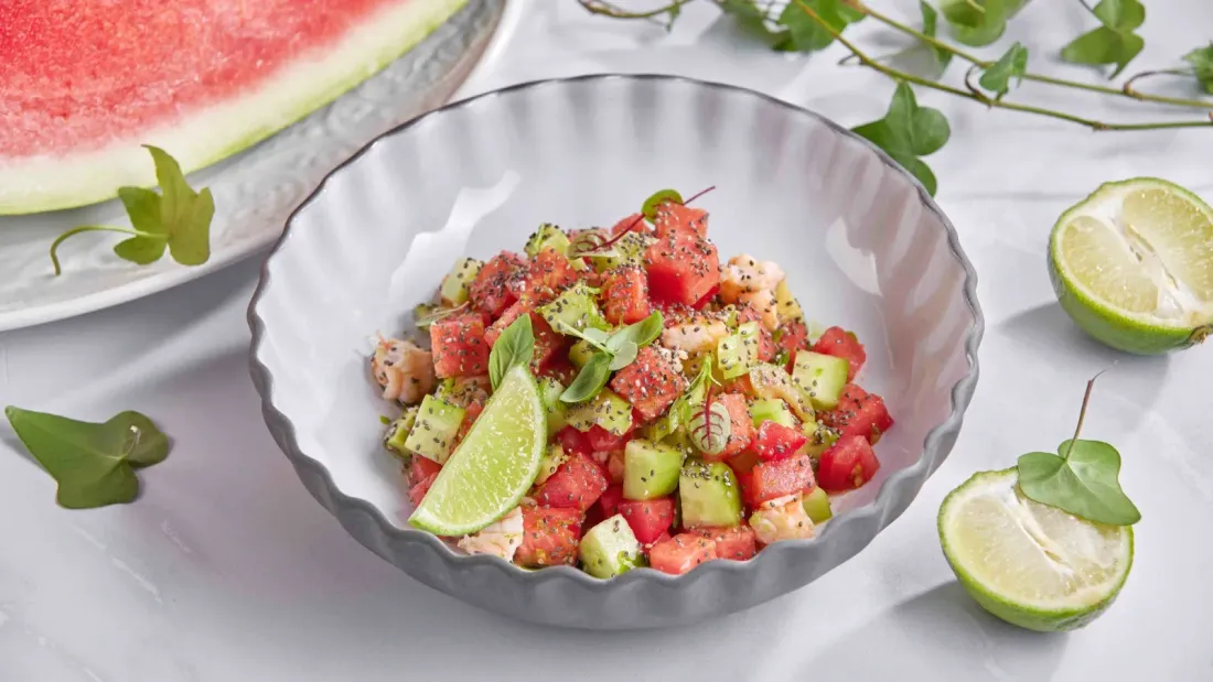 Chanterelles and Watermelon at Ribambelle.