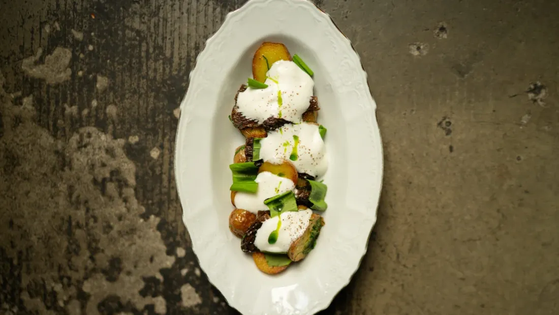 Spring Menu with Wild Garlic and Morels at "Tilda"