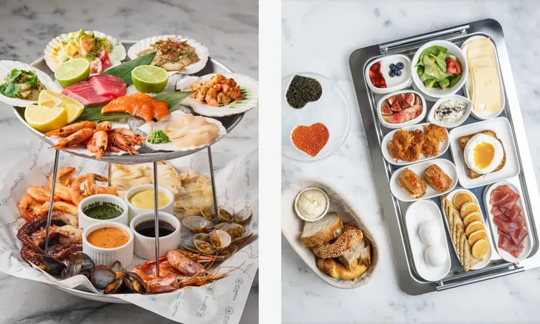 Морепродукты и завтраки в Atlantica Bistro