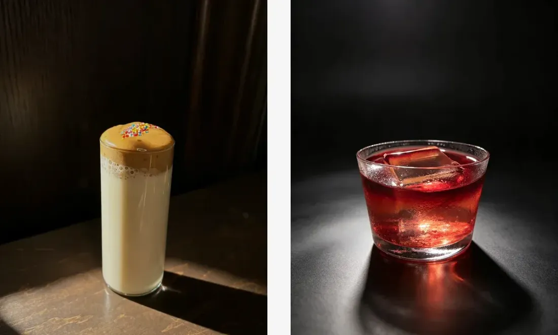 Коктейли бара Personages для вечера Bar Hub в Alpaca