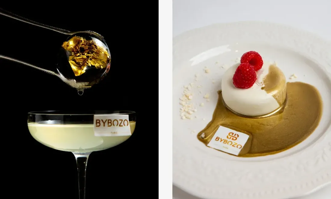 Коктейль и десерт коллаборации Aroma и ByBozo Paris