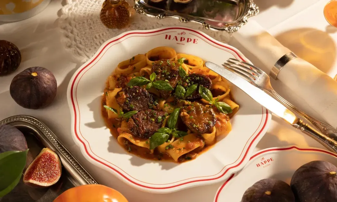 Каламарата с томлёной говяжьей щекой в Nappe