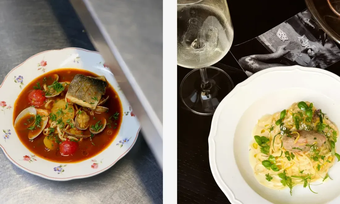 Суп и паста в сезонном меню Bistro Trompette