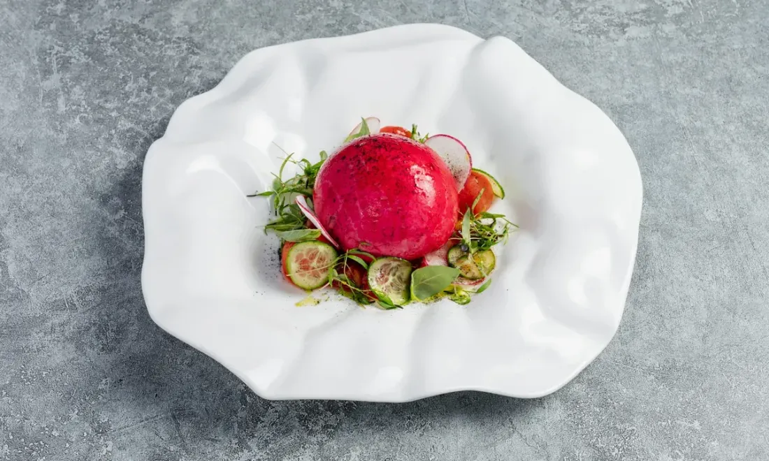Авторская подача Ивана Маркова в O2 Restaurant