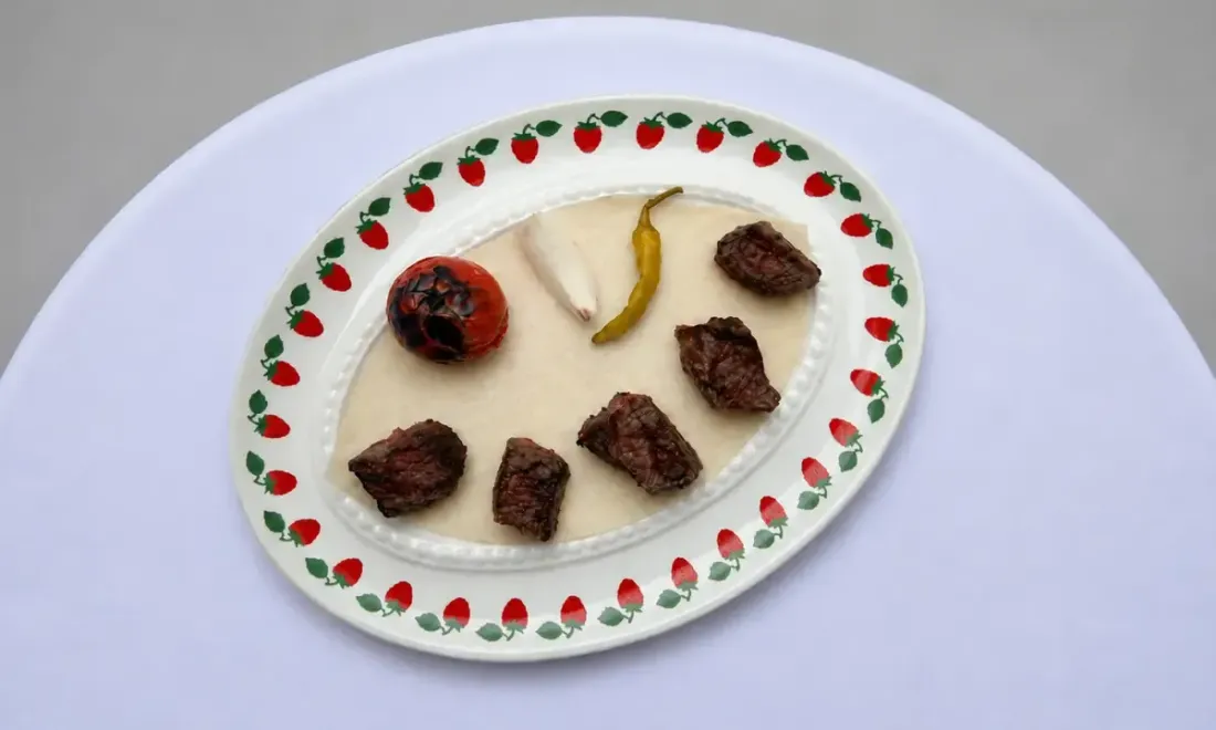 Шашлык из рибая в ресторане Верико для Moscow Restaurant Week