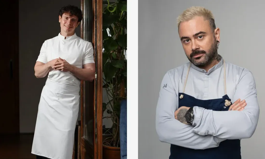 Андрей Лапин и Евгений Викентьев на бранче Yauza Place x Centrale Bistro