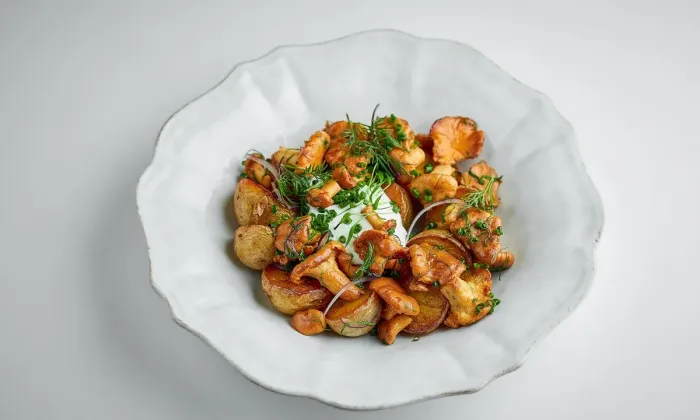 В Mushrooms появилось меню с июньскими лисичками