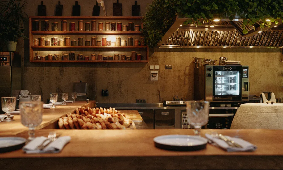Интерьер chef’s table в Bagebi