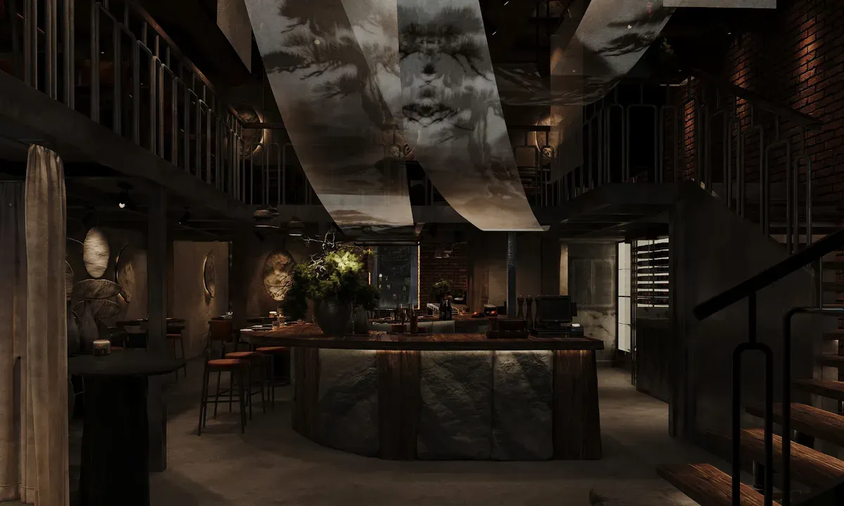 Интерьер KOMÉ Izakaya в Иркутске